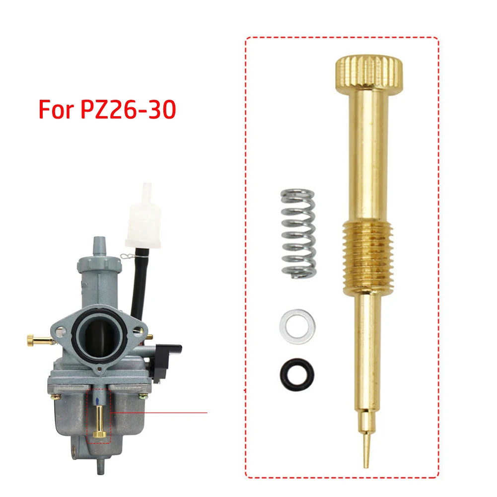 

Air Adjustment Screw Carburetor Air Screw Adjustment Air Fuel Ratio Kits Metal High Quality For Keihin PZ26 PZ27 PZ30