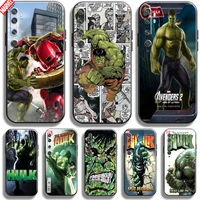 marvel hulk avengers for xiaomi mi note 10 10 pro 10 lite phone case soft silicon coque cover black funda thor comics