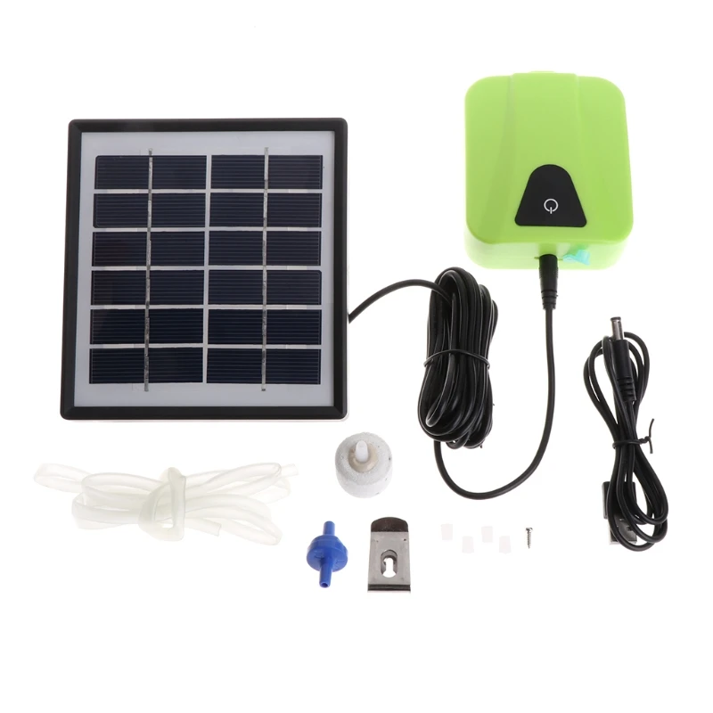 

Solar Powered Charging Oxygenator Air Pump Oxygen Aerator For Aquarium Fish Tank