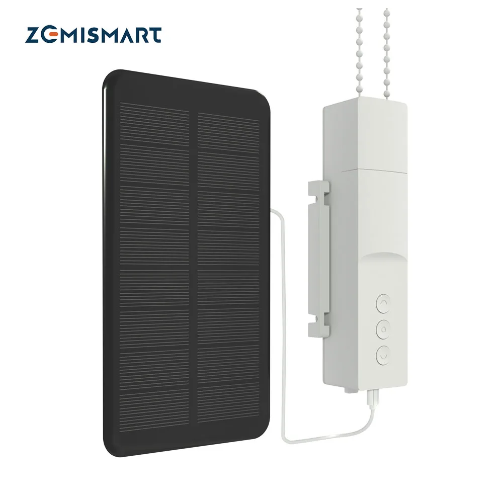 Zemismart новое обновление Tuya Zigbee умный роликовый оттенок драйвер солнечной панели
