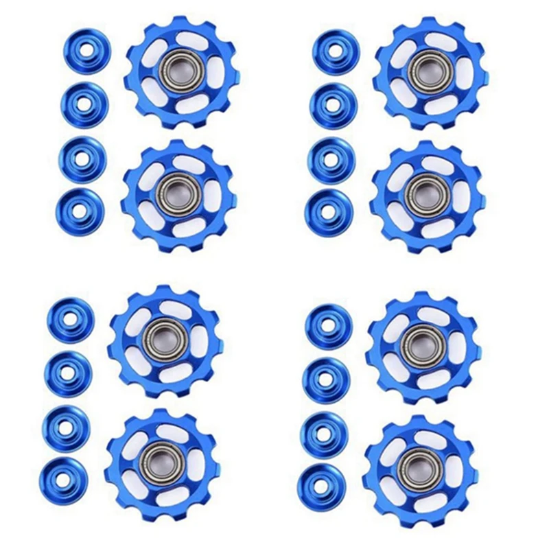 4 шт. 11T сверхлегкий MTB алюминиевый велосипедный подшипник жокей-колесо задний
