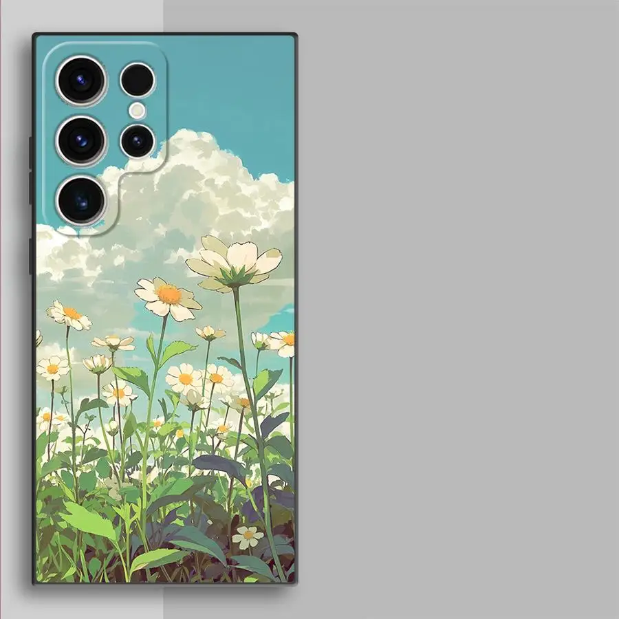 Фото Чехол для Samsung Galaxy S26 S10 S9 S21 FE S25 Ultra S20 S24 Plus Note 20 Ultra 8 9 10 S23, чехол для телефона Sea Of Tulips №4