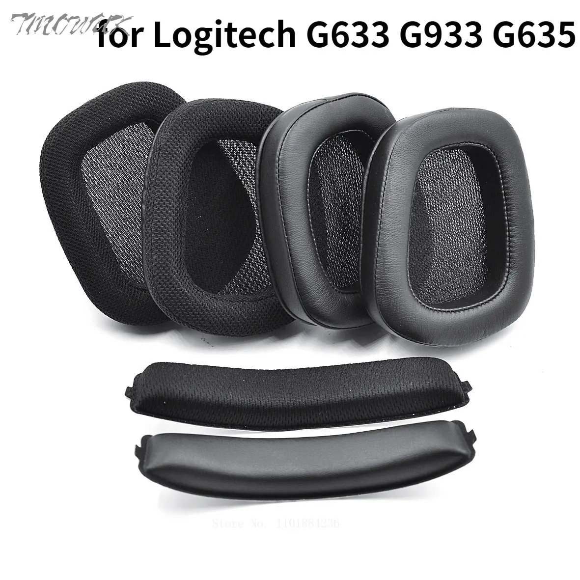

Replacement Ear Pads Headband Kit for Logitech G633 G933 G635 G633S G933S Gaming Ear Pads Headphone Earpads Cushion Cover