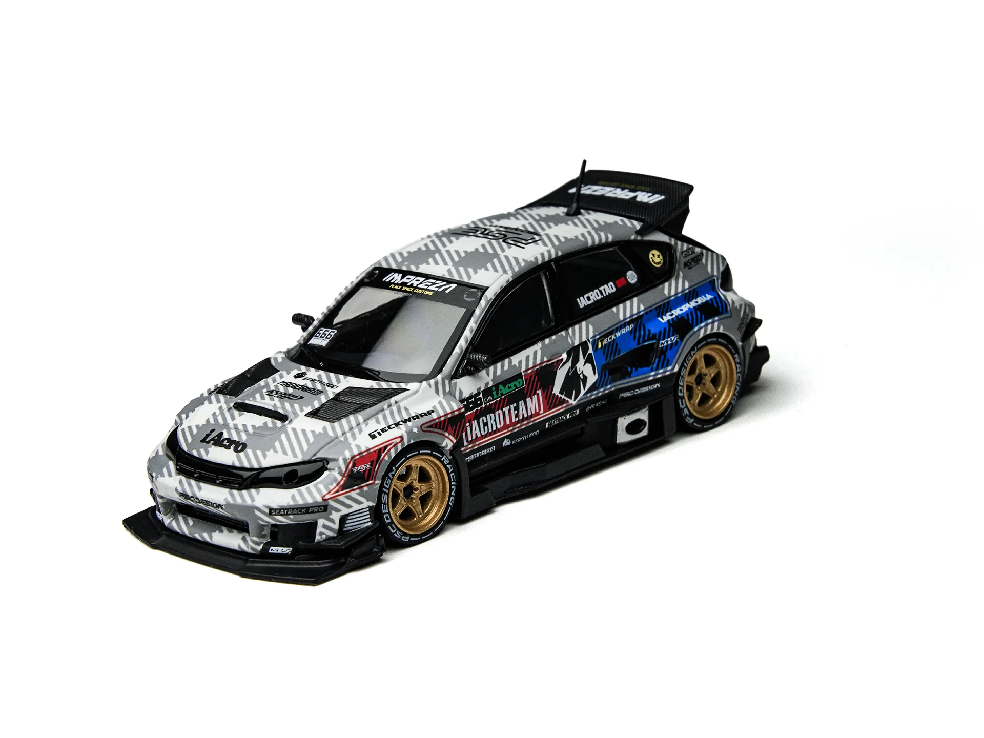 Фото Модель автомобиля TimeMicro1:64 Impreza WRX STI Raider IAcro Special Edition из литого сплава для хобби, коллекционирования и демонстрации №3