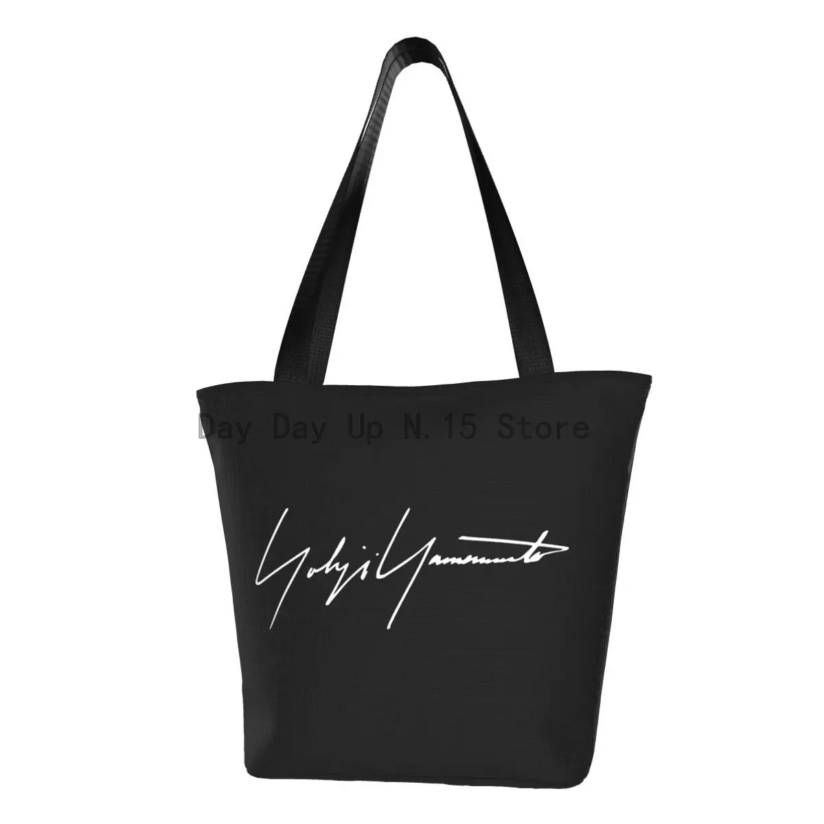 

Reusable Yohji Yamamoto Shopping Bag Women Canvas Shoulder Tote Bag Durable Groceries Shopper Bags