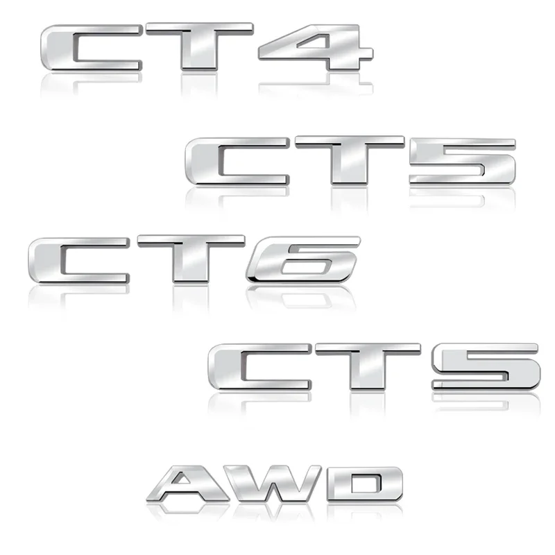 Металлическая Эмблема багажника для Cadillac CT4 CT5 CT6 XT4 XT5 XT6 CTS XTS ATS SRX SRX4 ATSL AWD 25T 28T 40T