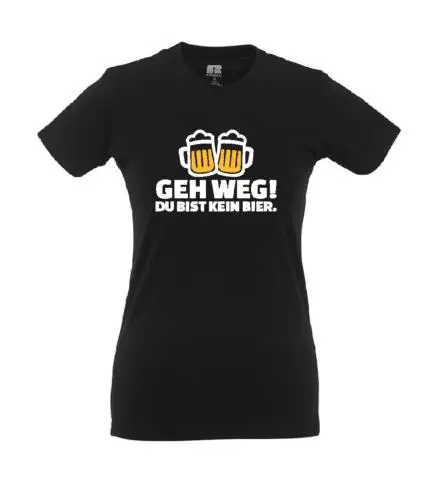 Фриг! Du клюклювый брелок Рубашка для девочки Bier trink I Fun Lustig