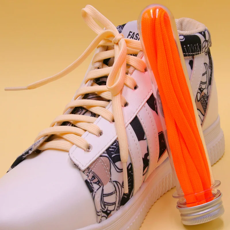 Coolstring 10 Pairs/lot Deep Color Flat Lace Double Layer Polyester Shoelace High Quality Sneaker Cord Ten Pairs Batch Wholesale