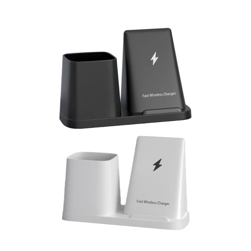 

Fast Wireless Charging Station with Desk Organizer for Phone Nightstand Desktop