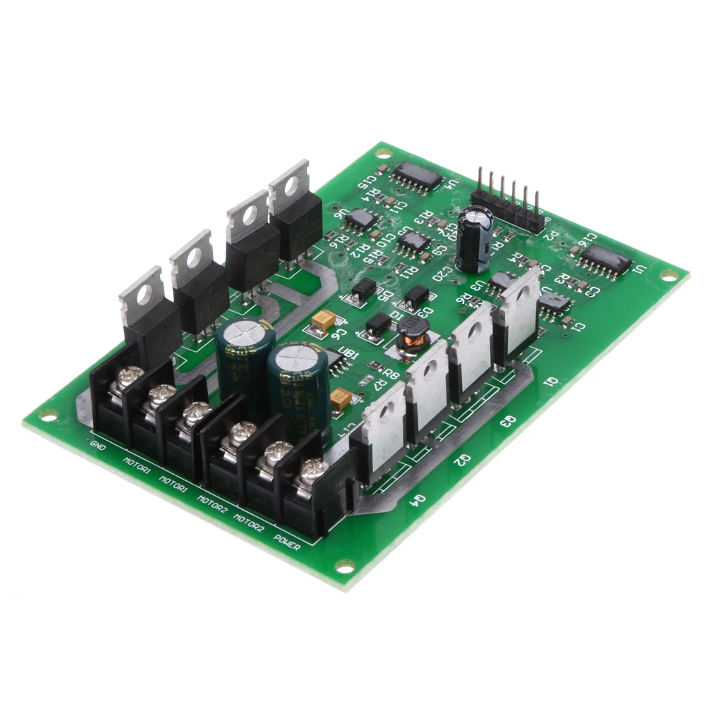 

Dual Motor Driver Module Board H-bridge DC MOSFET IRF3205 3-36V 10A Peak30A