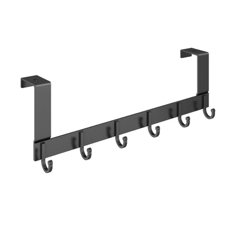 

Over The Door 5 Hooks Home Bathroom Organizer Rack Clothes Coat Hat Towel Hanger New Bathroom Kitchen Accessories Holder
