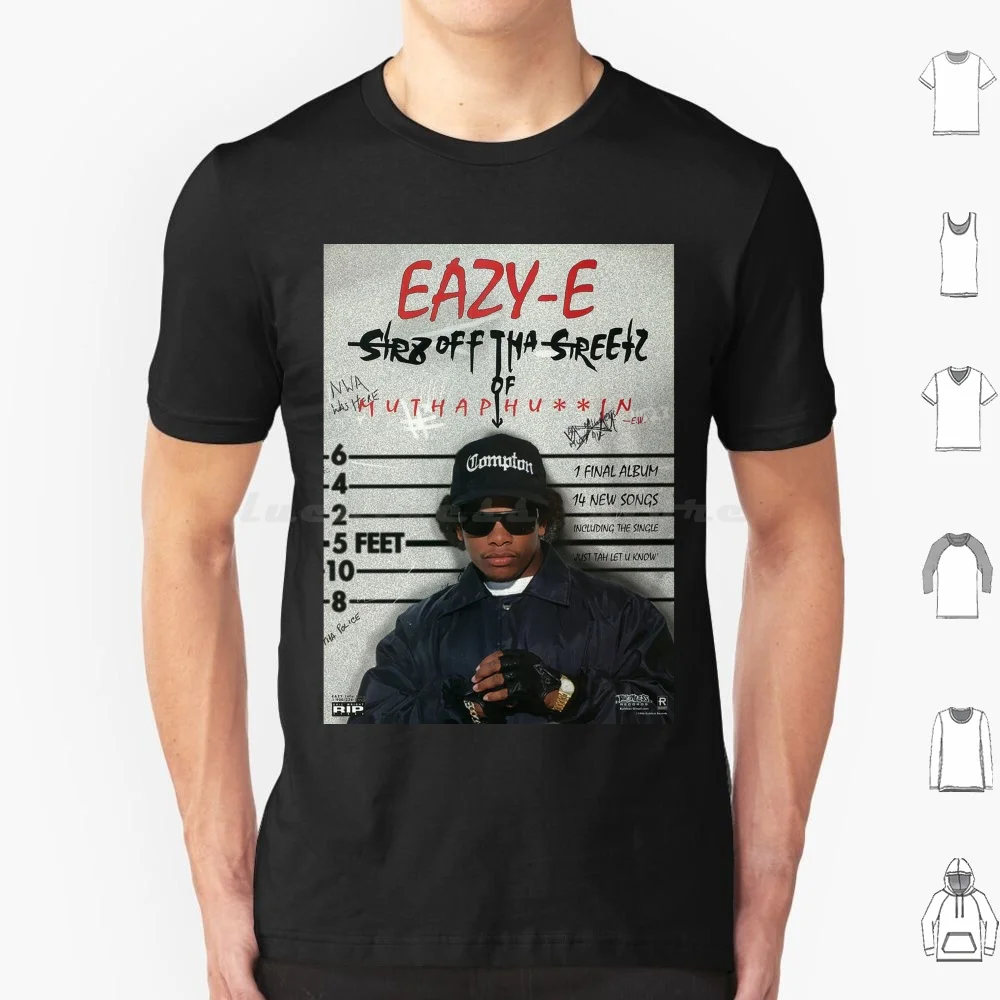 Eazy-E T Shirt Big Size 100% Cotton Easy E Nwa Rap Blm Eazy E Ice Cube Eazy E Case Gangster