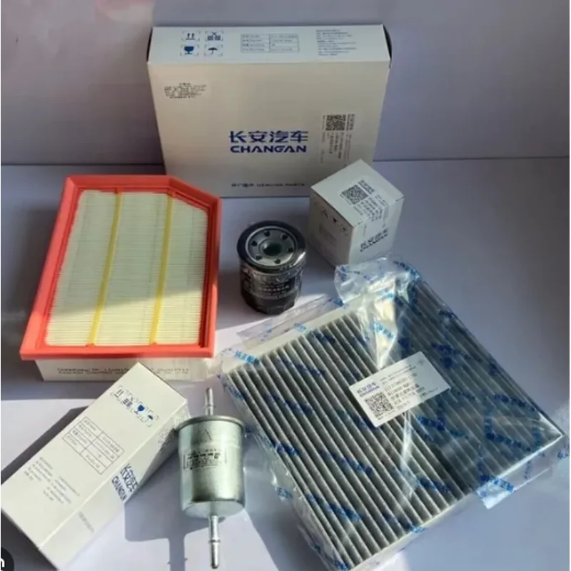 

Оригинальные наборы фильтров 3/4 шт. для Changan Cs35 Plus 1.4t, воздушный фильтр + масляный фильтр + топливный фильтр + фильтр для кондиционирования воздуха, высокое качество