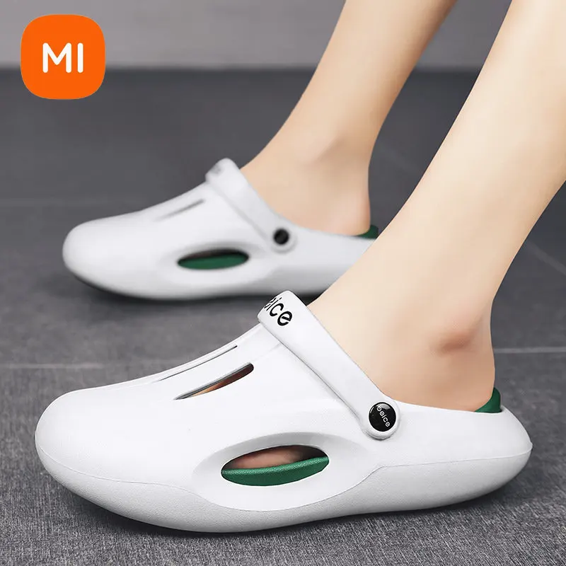 

Xiaomi Summer Men's Sandals Anti Slip Wear-resistant Clogs Garden Hole Shoes Outdoor Baotou Slippers Beach Shoes Couple Sandals
