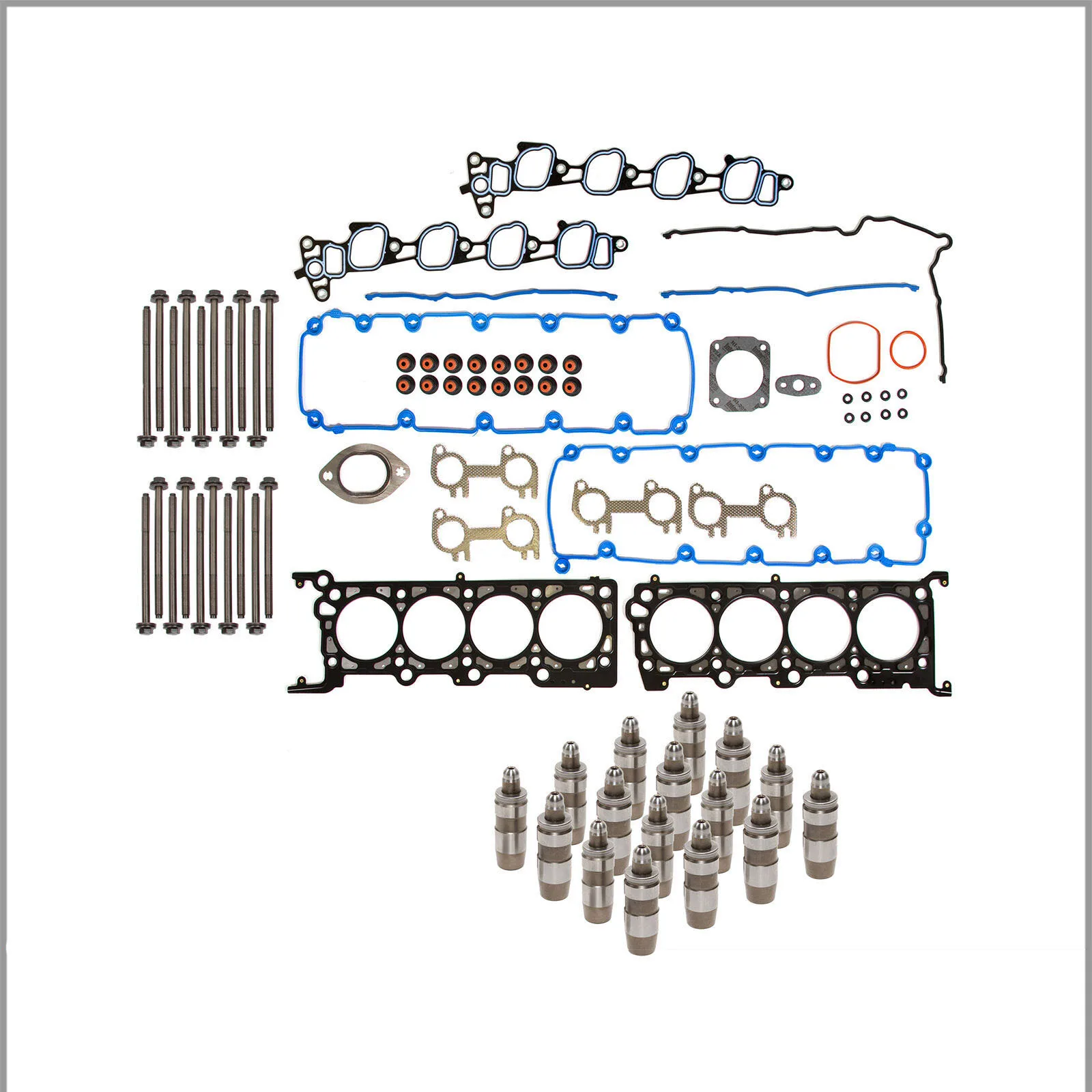 

Head Gasket Set Head Bolts Lifters Fit 99-00 Ford Mustang GT 4.6 SOHC VIN X