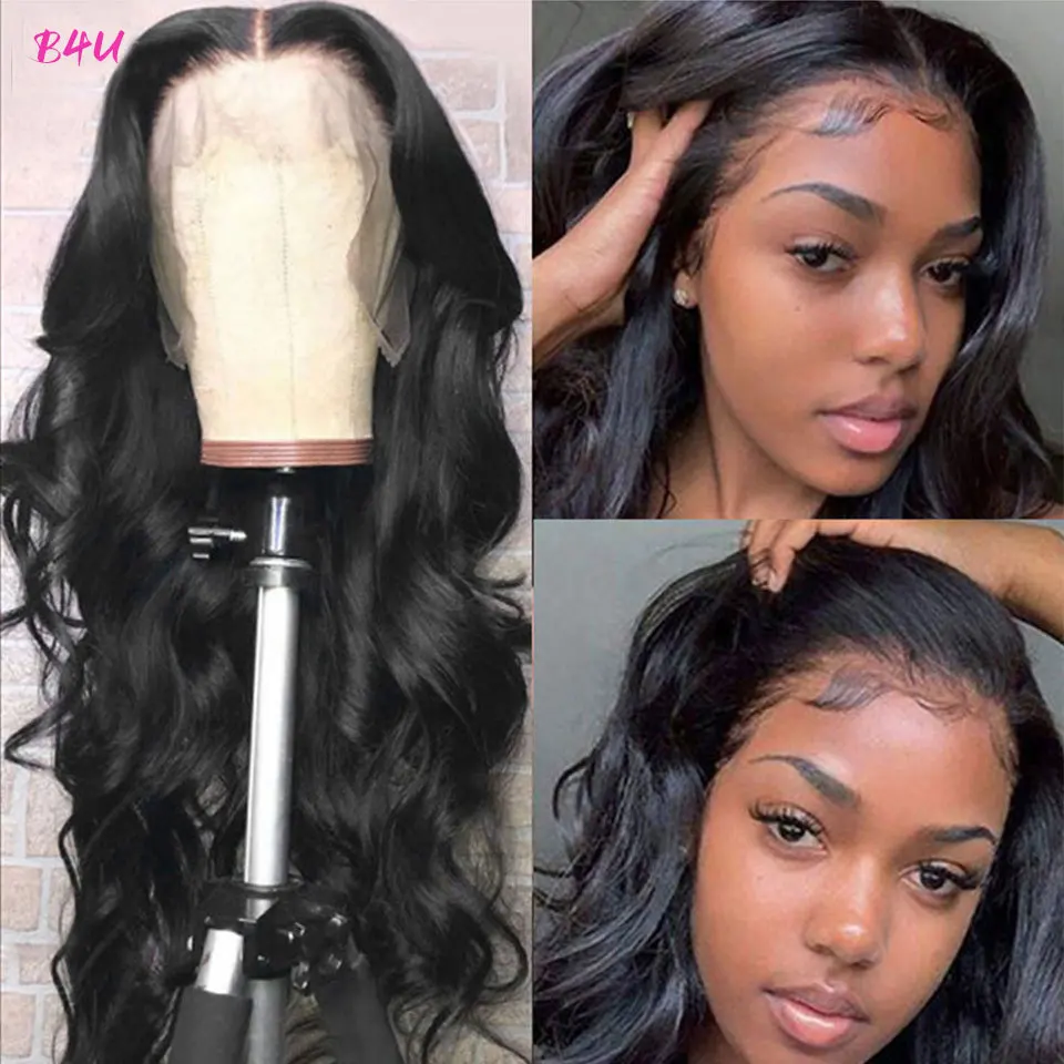 Lace Front Human Hair wigs Brazilian Remy Body Wave Lace Front Wig 13x4 Lace Frontal Wig For Black Women 4x4 Lace Closure Wig