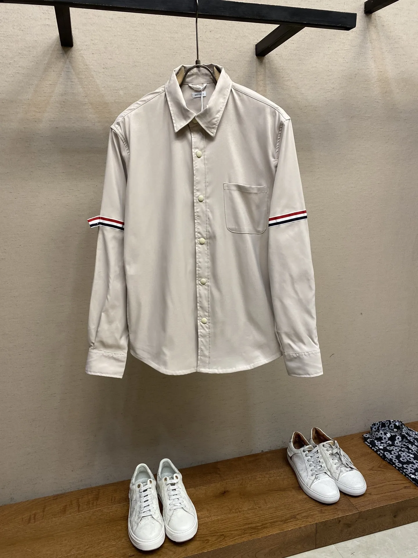 

Мужская Повседневная рубашка в полоску, с длинным рукавом