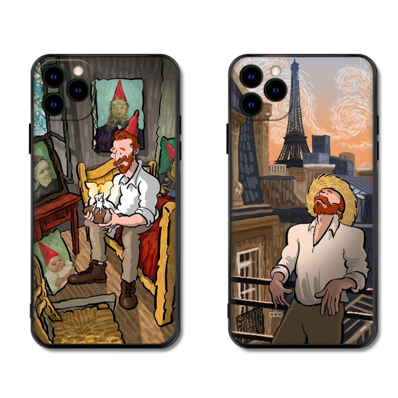 

Personality Van Gogh Soft Case For Iphone 13 12 11 Pro Max Mini 7 8 Plus Xr X Xs Max Se Phone Cover Original Modern Fundas Capa