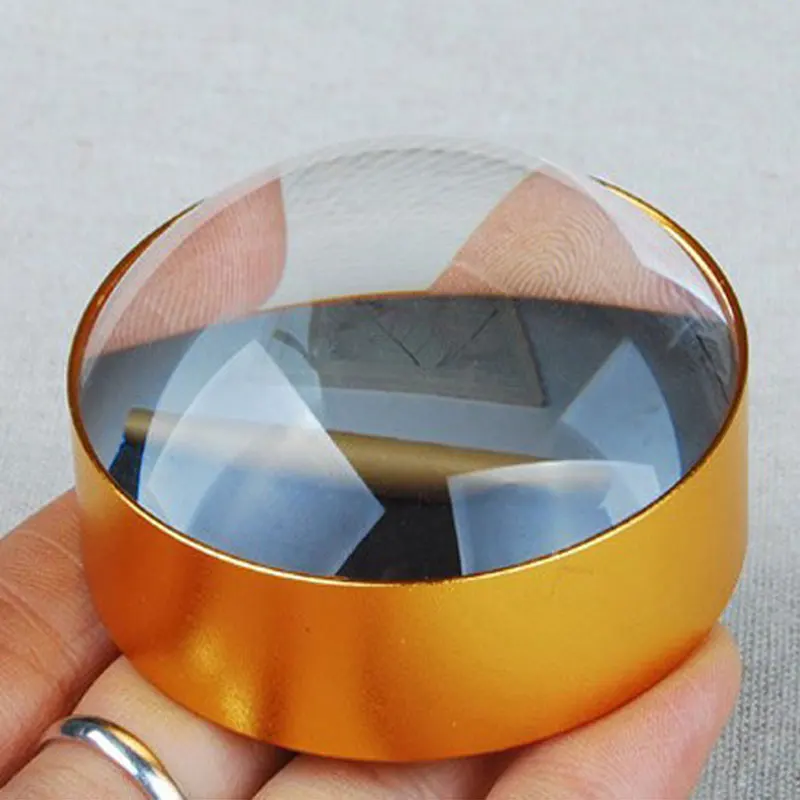 

3X Desktop Spherical Optical Magnifier Convex Lens Domed Paperweight Magnifying Glass