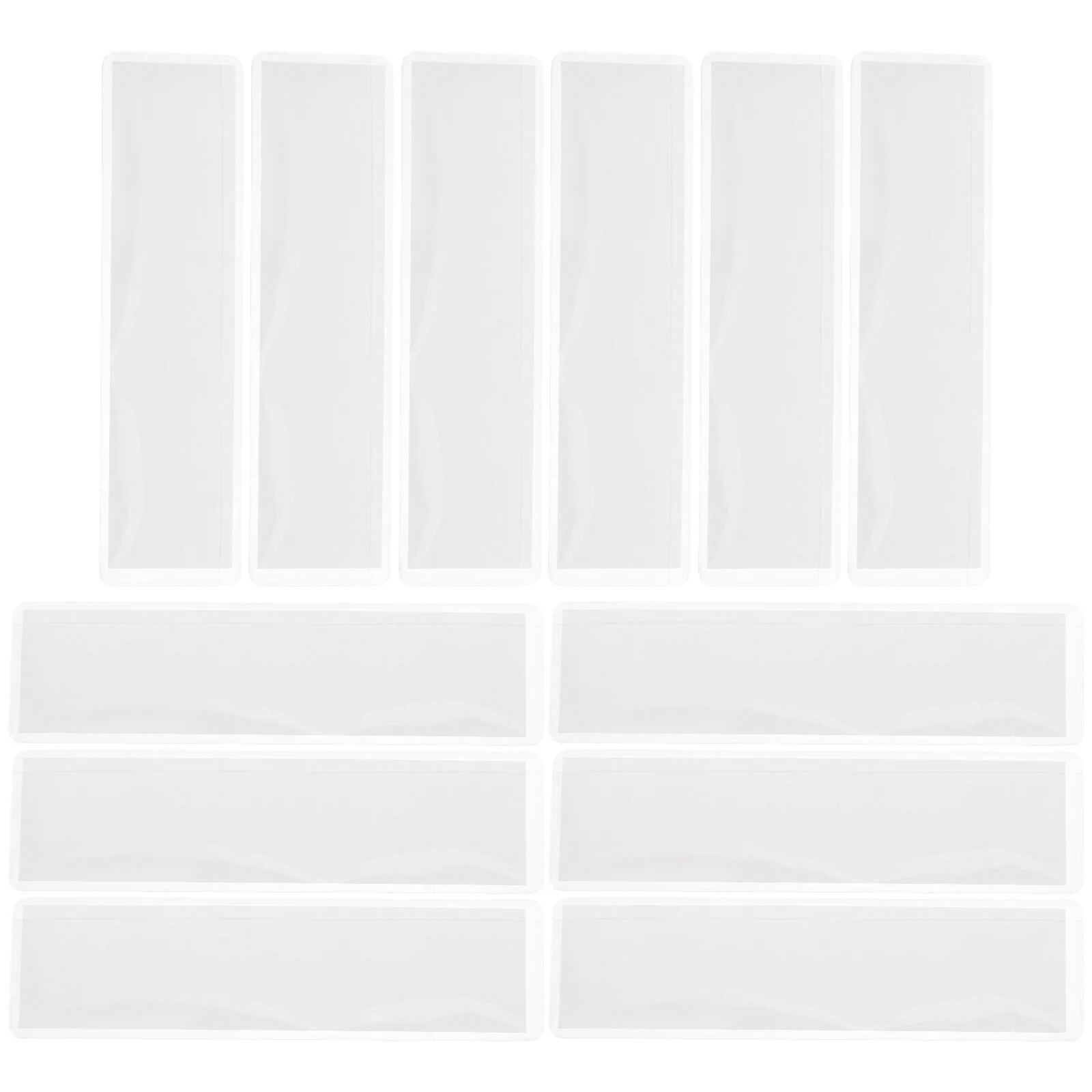 

Warehouse Supplies Card Holder Waterproof Tags Index White Book Shelves Material Pocket Adhesive Label Pockets Library