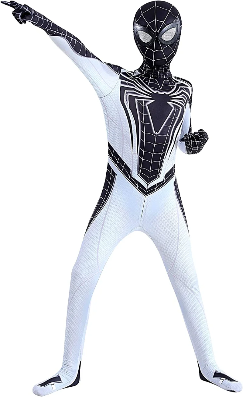 

Superhero Spiderman costume bodysuit for kids spandex Zentai Halloween spider man cosplay jumpsuit 3D style