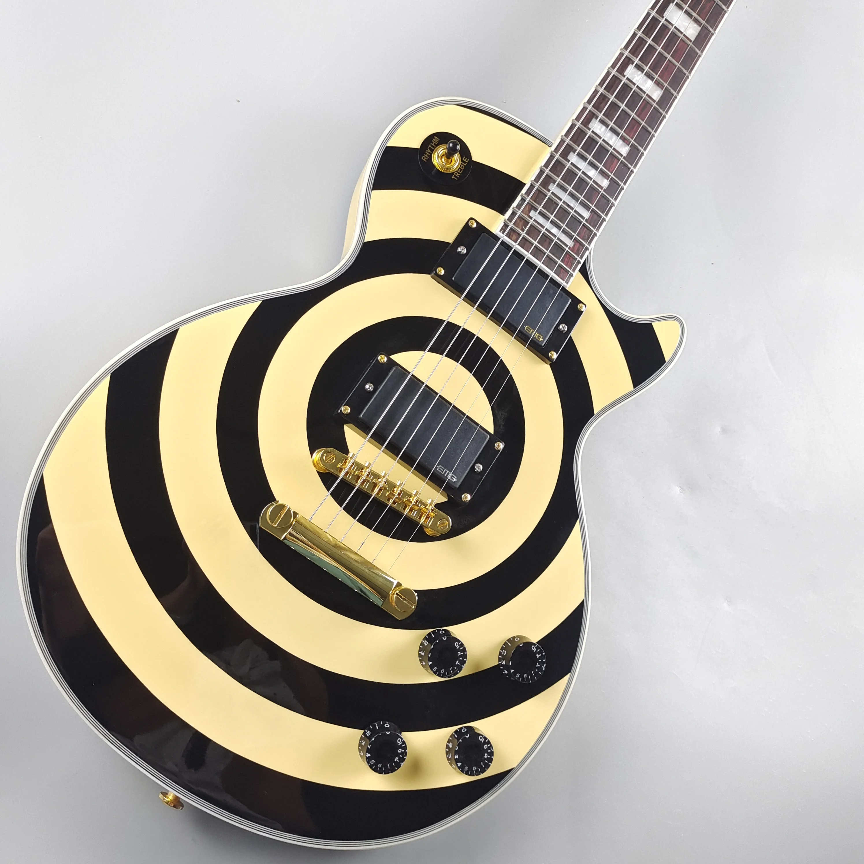 

Electric guitar Zakk Wylde bullseye black E-M-G Active pickups Guitars In Stock Free Shipping electric guitars guitarra
