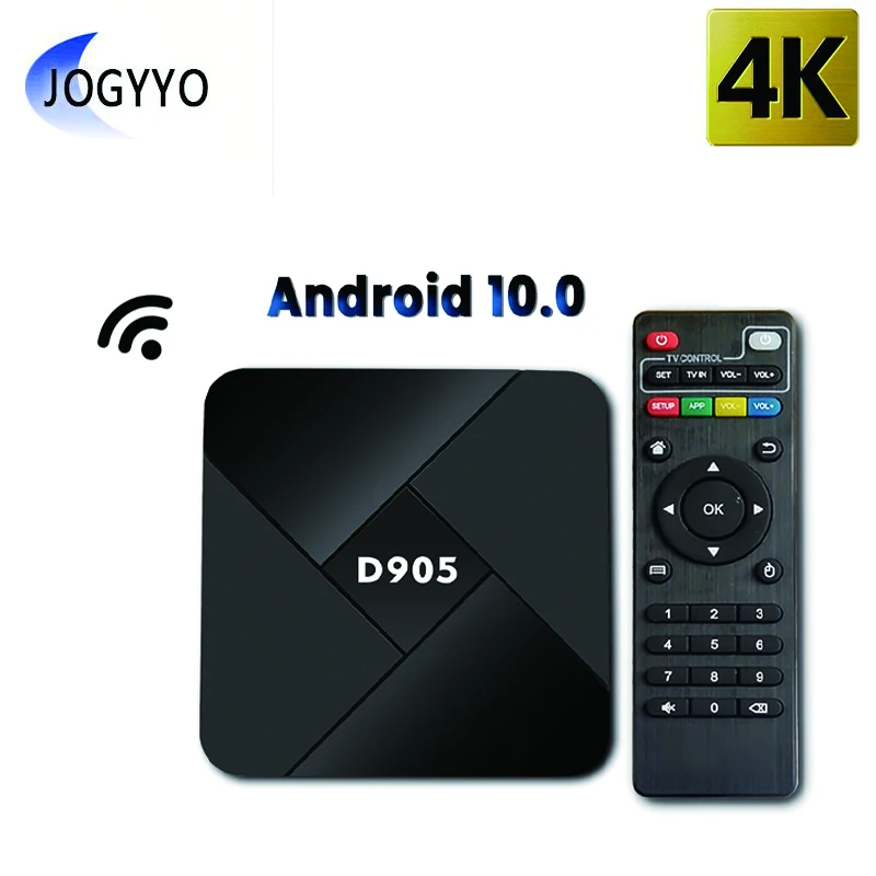 

Умная ТВ-приставка HD 4K D905 Android 10,0 4 ГБ 32 ГБ четырехъядерный 2,4G WiFi Amlogic S905X Android STB медиаплеер