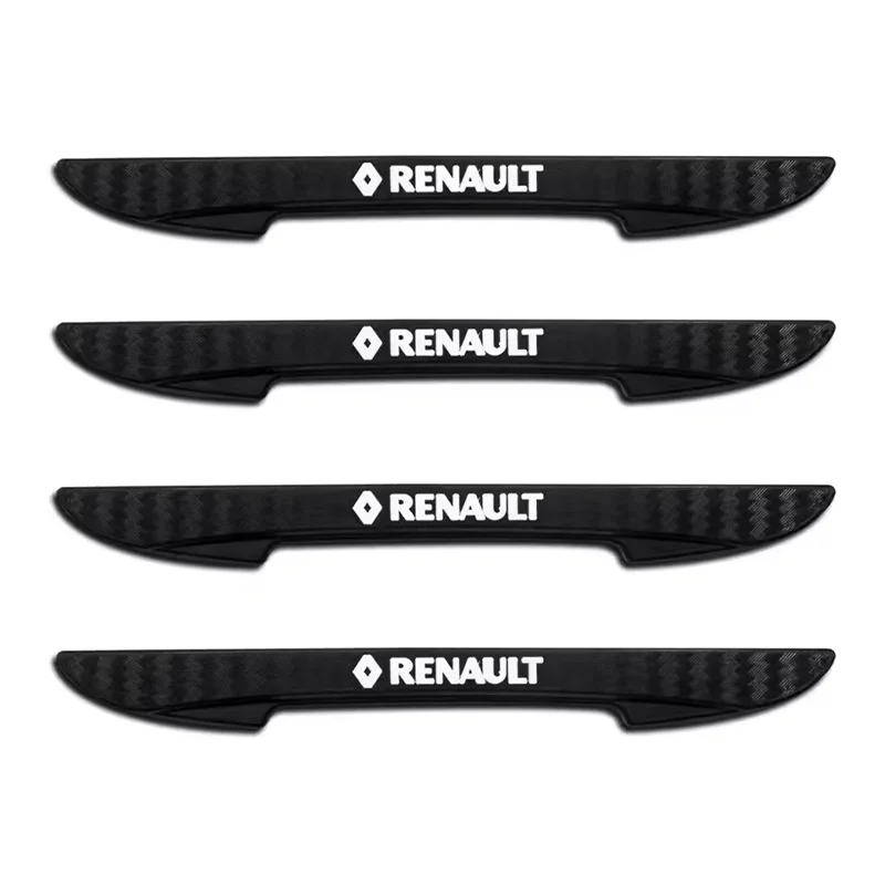 

4 шт., защита для предотвращения столкновений с логотипом автомобиля, защита бампера для Renault Megane 2 3 4 Twingo Clio Talisman Captur Trafic Kwid