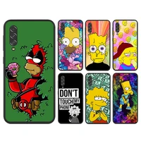 cool simpsons for samsung galaxy a90 a80 a70s a60 a50s a40 a30 a20e a10s a10e a10 a2 core black phone case capa
