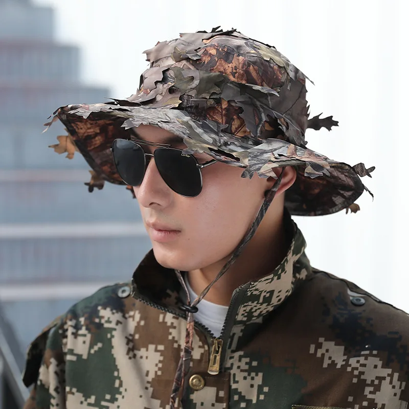 Охотничья камуфляжная кепка армейские тактические шляпы военные снайперские