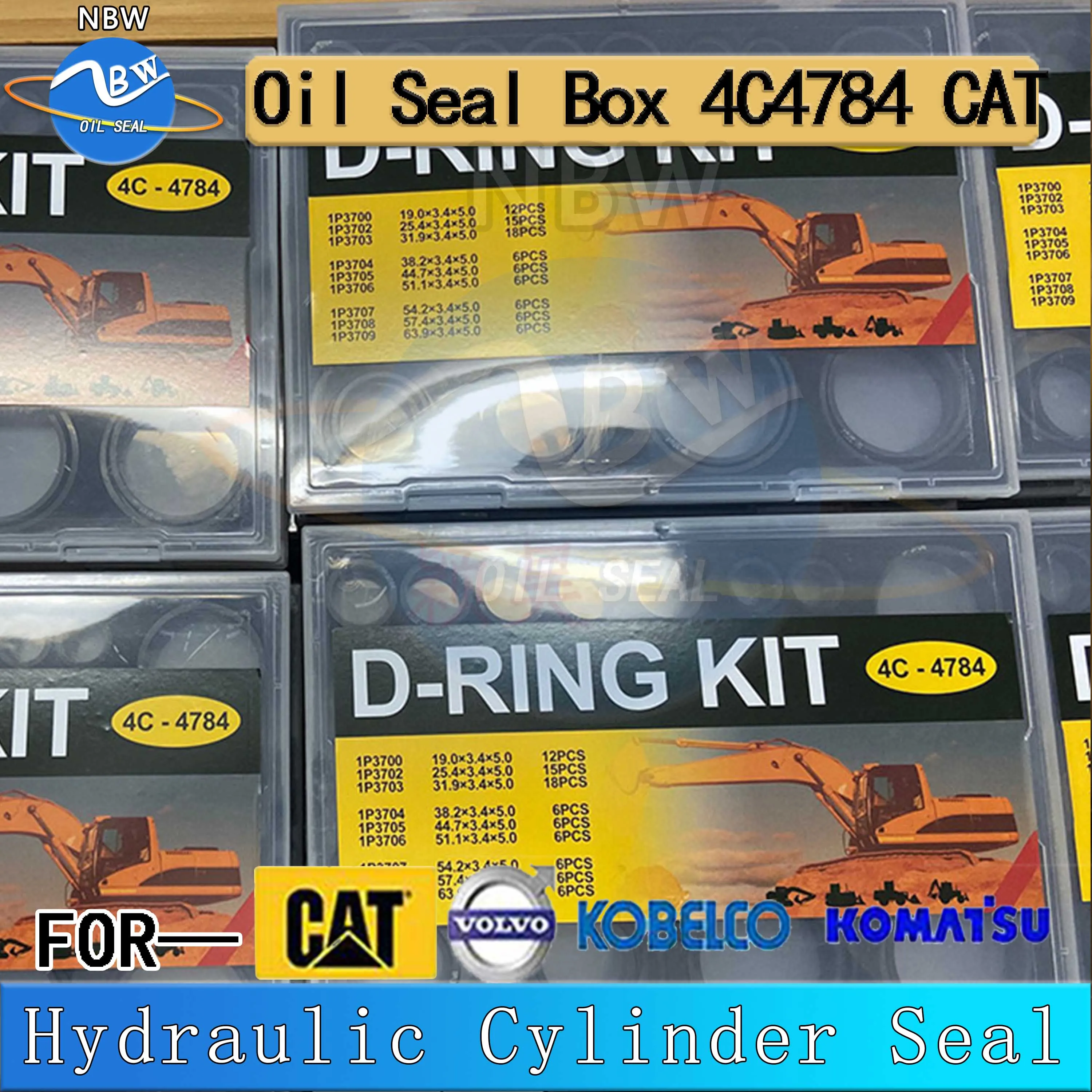 

High quality O-RING kit 4C4784 2701535 O ring oil seal kit box Rubber 4C-4784 Hydraulic Nitrile 90 For Caterpillar Gaskets NOk
