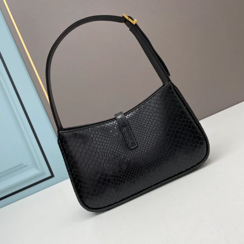 

Designer Luxury Women's Shoulder Bag Snake Crocodile Pattern Genuine Leather Underarm Bag L E5A 7 Simple Armpit Bag Hobo Handbag