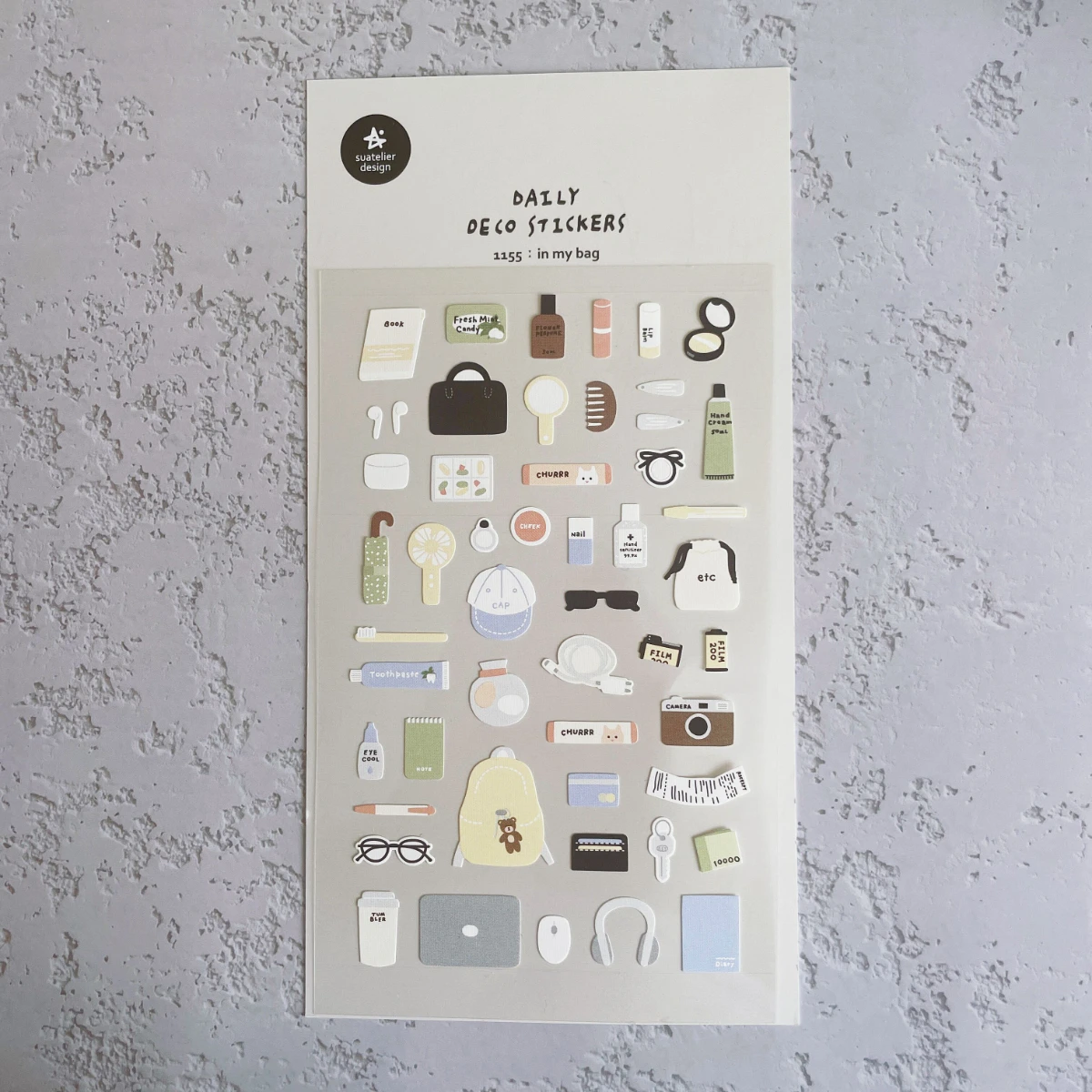 

Набор наклеек Suatelier The Things In My Bag