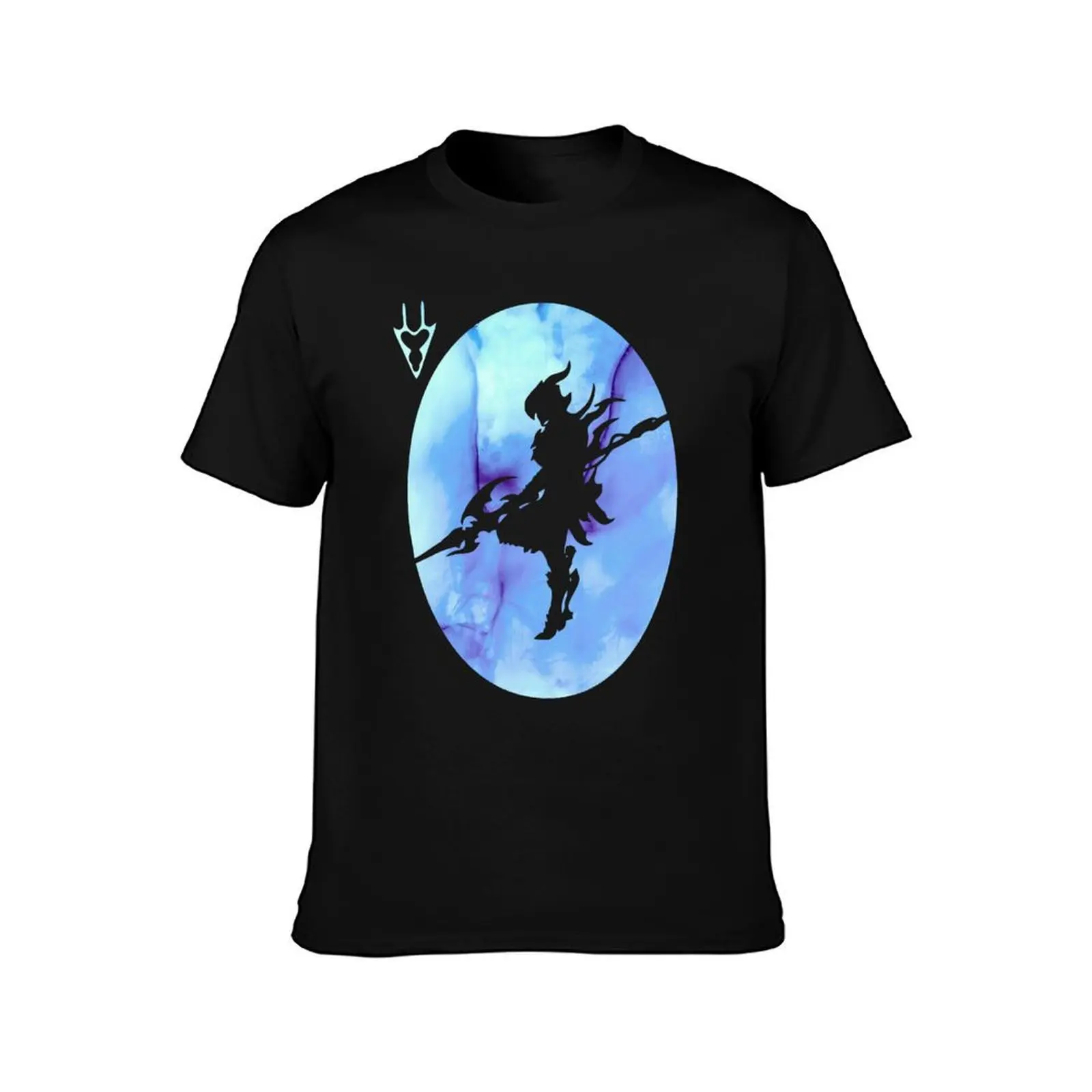 Фото Футболка FFXIV Dragoon Silhouette, удобная футболка больших размеров №2