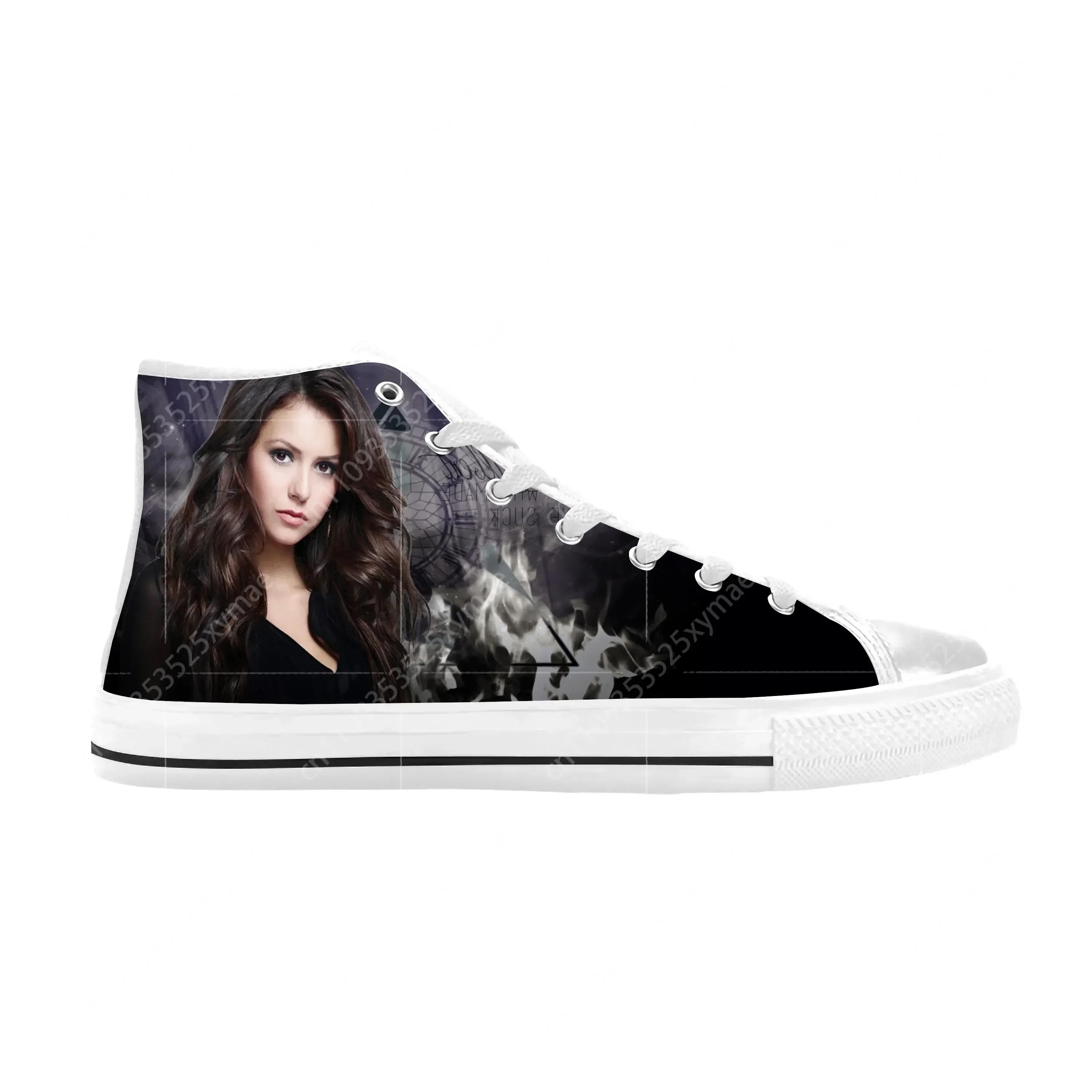 Фото Модные повседневные тканевые кроссовки The Vampire Diaries Elena Gilbert, удобные дышащие кроссовки с 3D-принтом для мужчин и женщин №3