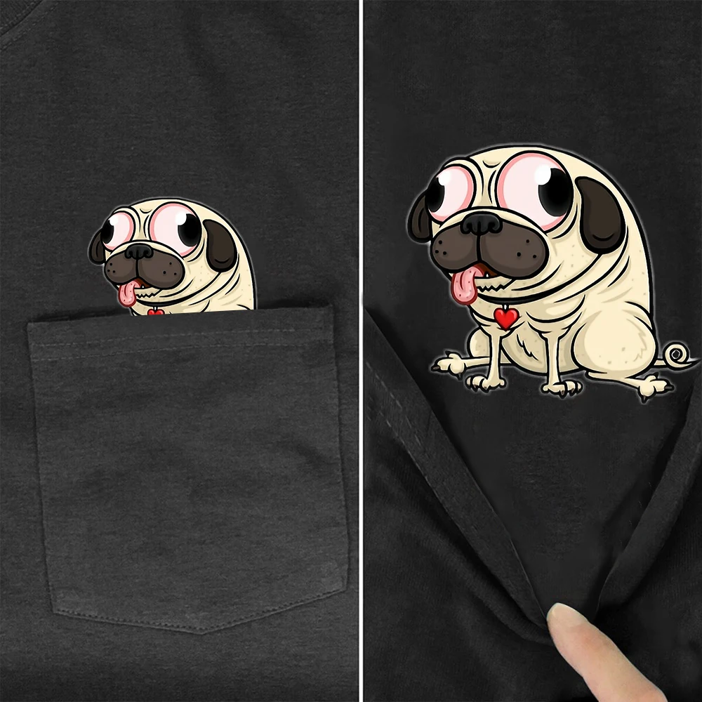 Женские футболки CLOOCL из 100% хлопка модные топы с карманами для богатых собак и