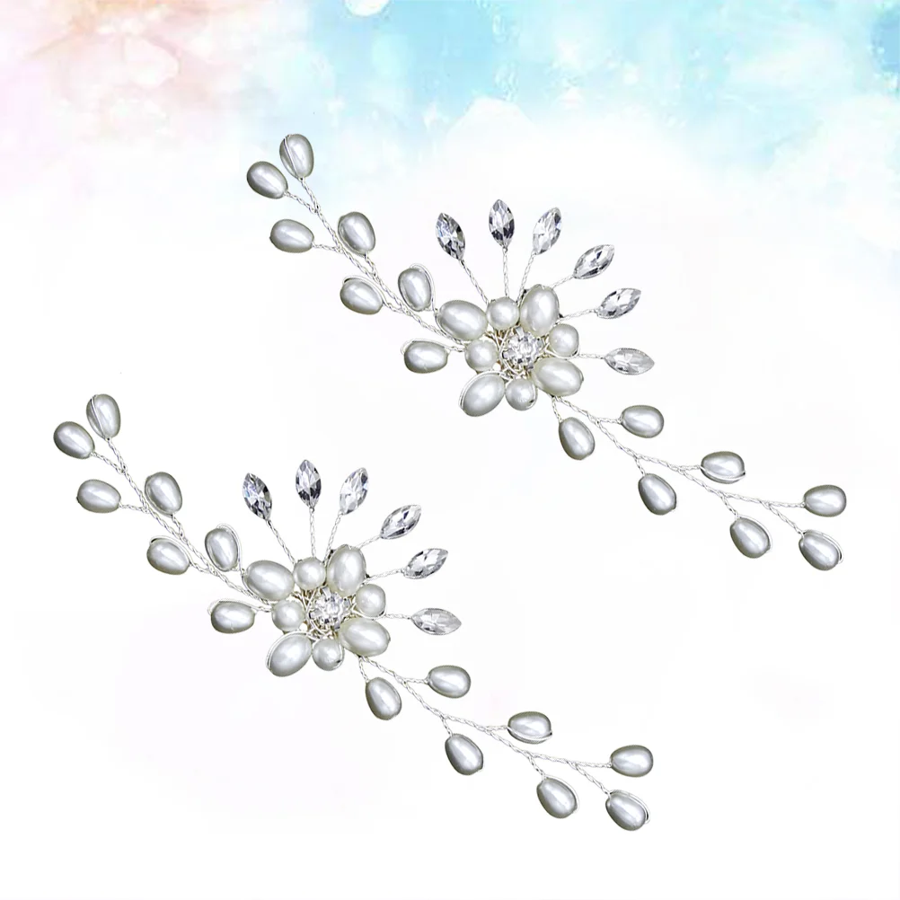 

2 PCS Crystal Shoe Clip Rhinestone Heels Women Decorations Miss Bridal Accessories