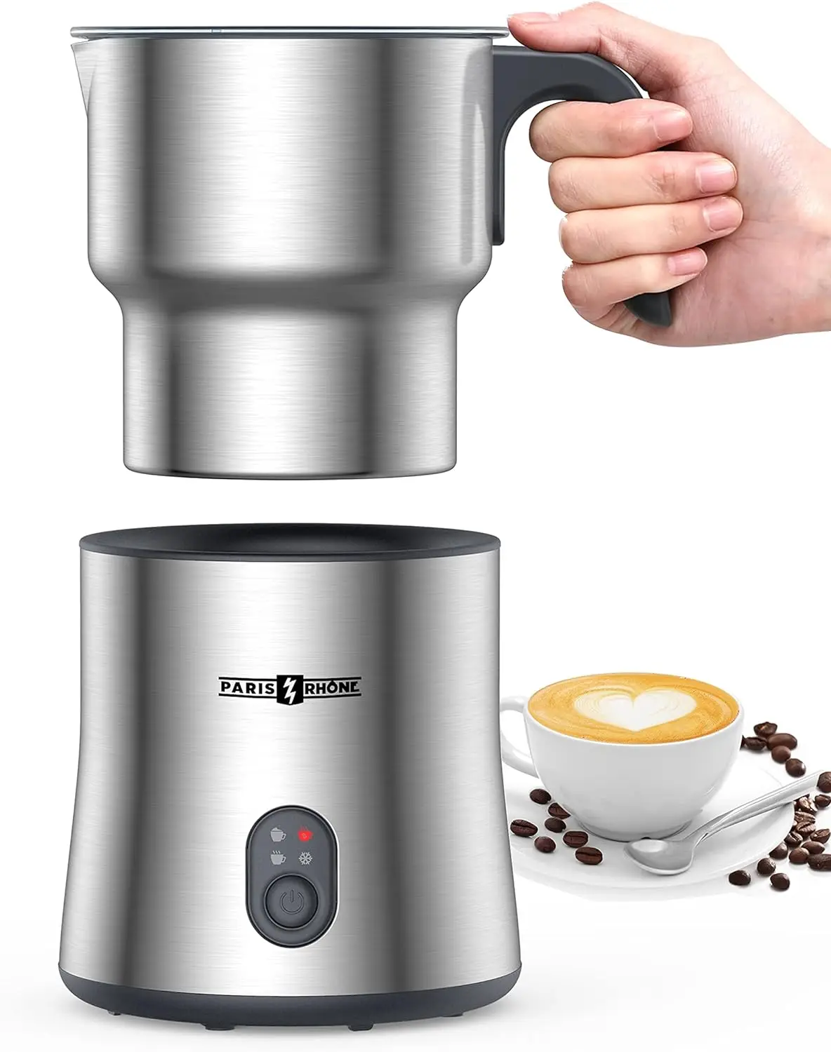 

Rhône Milk Frother and Steamer,