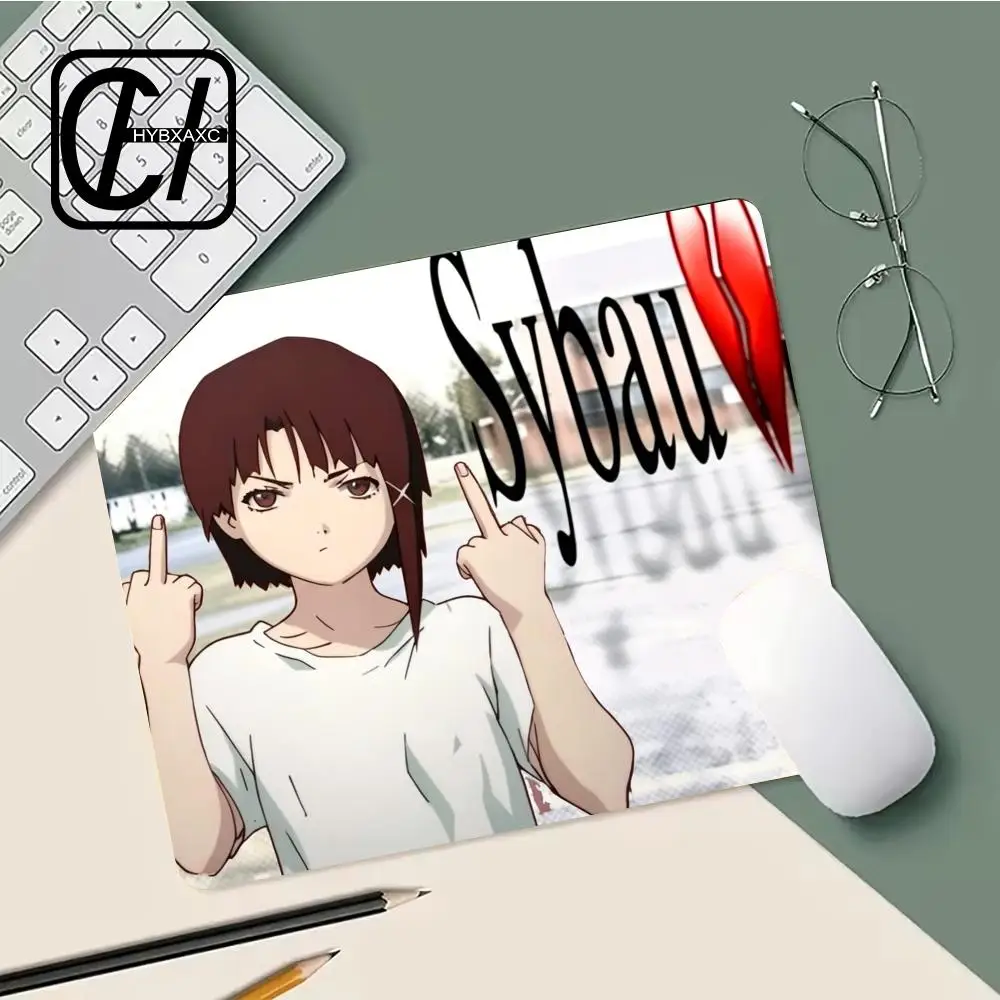 Фото Коврик для геймерского стола Serial Experiments L-Lain, коврик для мыши с аниме-дизайном, маленький коврик для мыши, игровой коврик для ПК HYBXXC №2