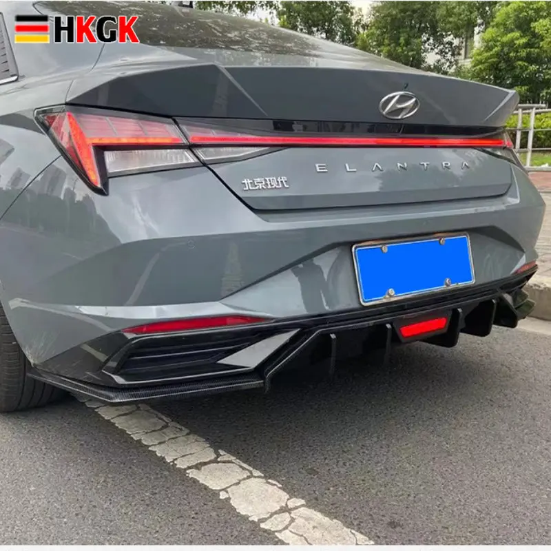 

For Hyundai Elantra Avante CN7 2020 2021 2022 Rear Spoiler Rear Diffuser Bumper Lip Body Kit Accessories
