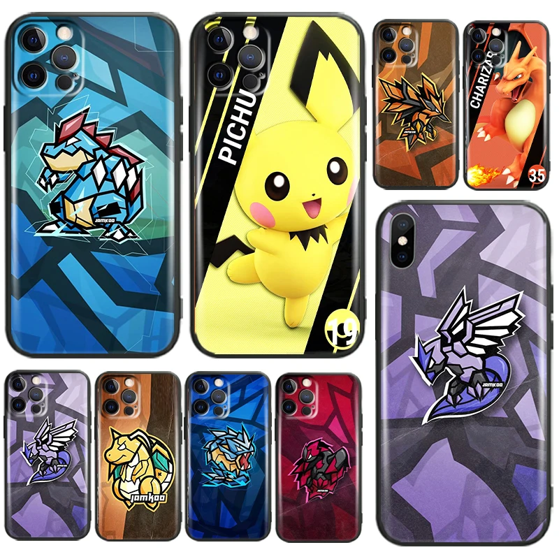

Pokemon Pikachu For Apple iPhone 11 12 13 Pro Max 12 13 Mini X XR XS Max SE 6 6S 7 8 Plus Phone Case Carcasa Silicone Cover