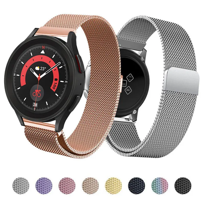 20mm 22mm Magnetic Strap For Samsung Watch 5 Pro 45mm Active 2 Gear S3 Bracelet Huawei GT2 Galaxy watch 4 40mm 44mm amazfit bip