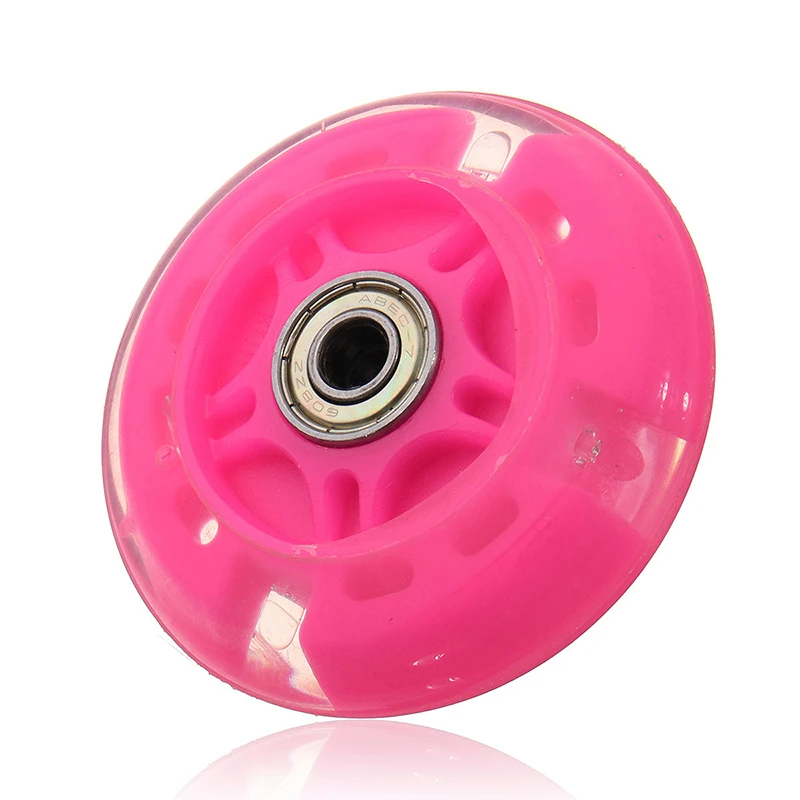 

1 * беззвучное колесо для микро скутера, мигающее детское колесо для игрушечного автомобиля, розовое/синее/черное/зеленое, запчасти для скей...