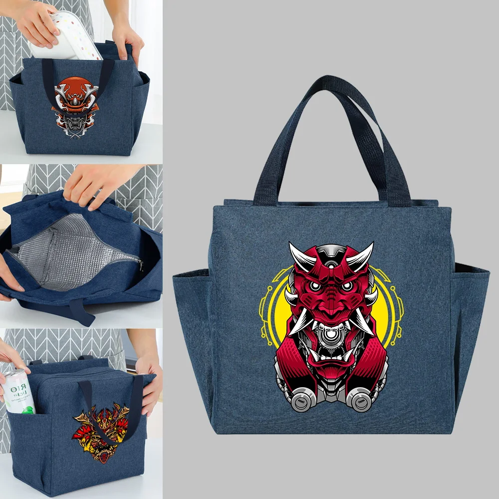 Portable Insulated Lunch Bag School Dinner Bags Multifunctio