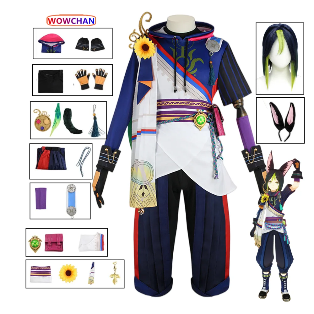 

Костюм для косплея Хэллоуина из парика и хвоста