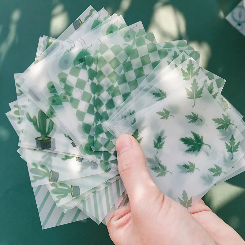 

30pcs Material Paper Background DIY Cloth Paper Flowers Decorative Scrapbooking Vintage Craft Journal Paper