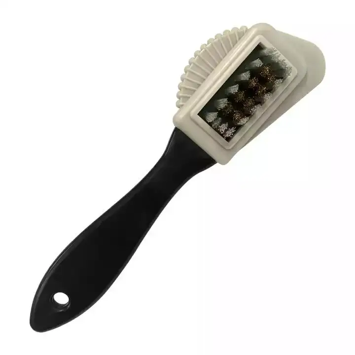 

Factory Wholesale Custom Logo Three Sided Nubuck Brush Suede Cleaning Brush With Suede Eraser