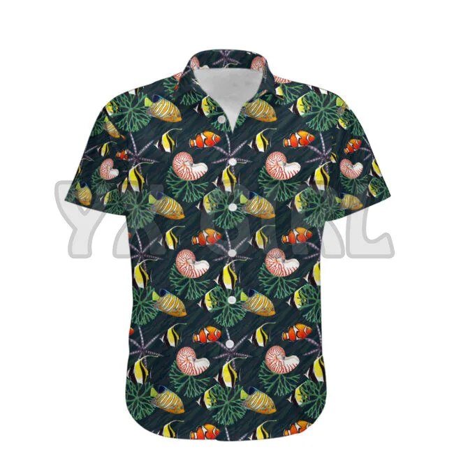 Summer Shirts Love Shark 3D All Over Printed Hawaiian Shirt Men's For Women's Harajuku Casual Shirt Unisex