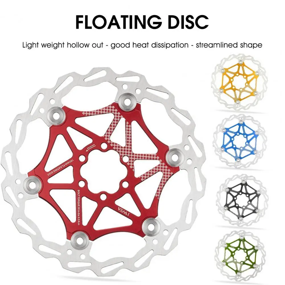 

Universal Bike Brake Rotor Enhanced Angle Design Tensile-resistant Good Heat Dissipation Floating Rotor for Bicycle