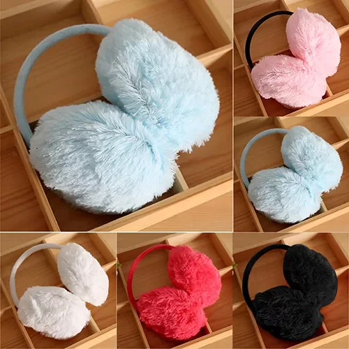 

New in Men Winter Round Plush Ear Pad Back Wear Warmers Solid Headband 96RZ y2k hair accessories trapstar sunglasses for men ha